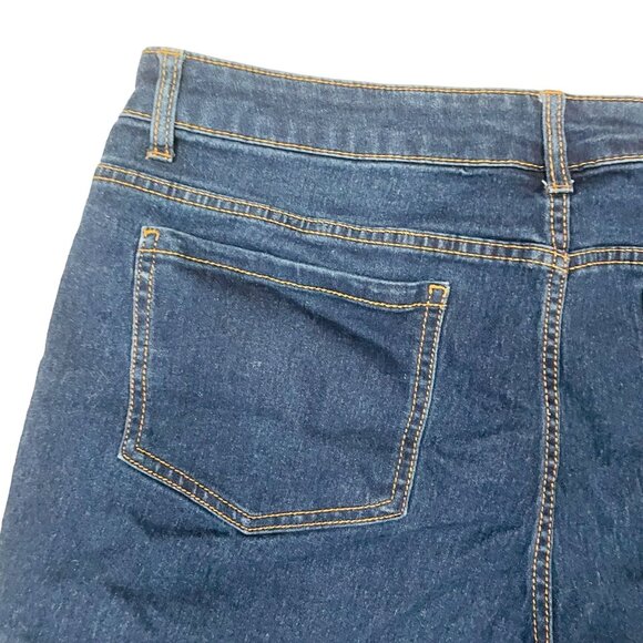 Faded Glory Womens Denim Shorts Dark Wash Size 16 - Picture 5 of 5